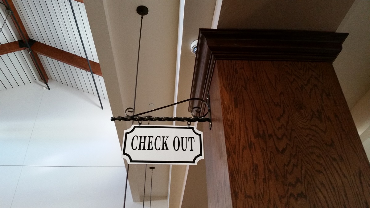 check out desk
